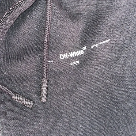 Off white multicolor oil monet painting zip hoodie XXS NWOT - Picture 7 of 9